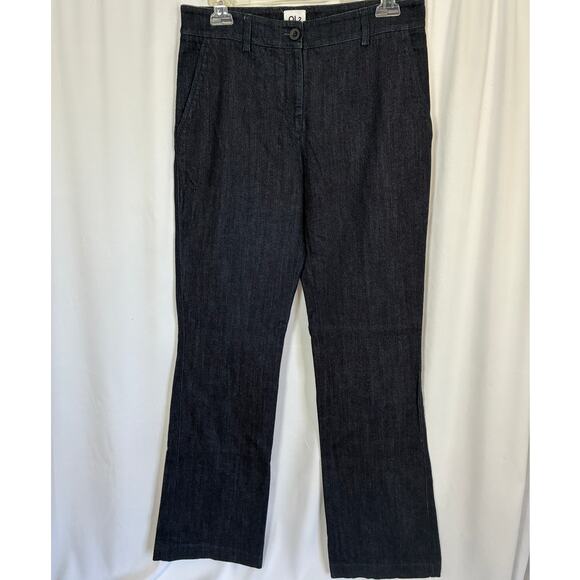 QL2 Quelledue Perkins Boot Cut Jeans Women's EU42 US6 Dark Wash Original $540 - Picture 1 of 10